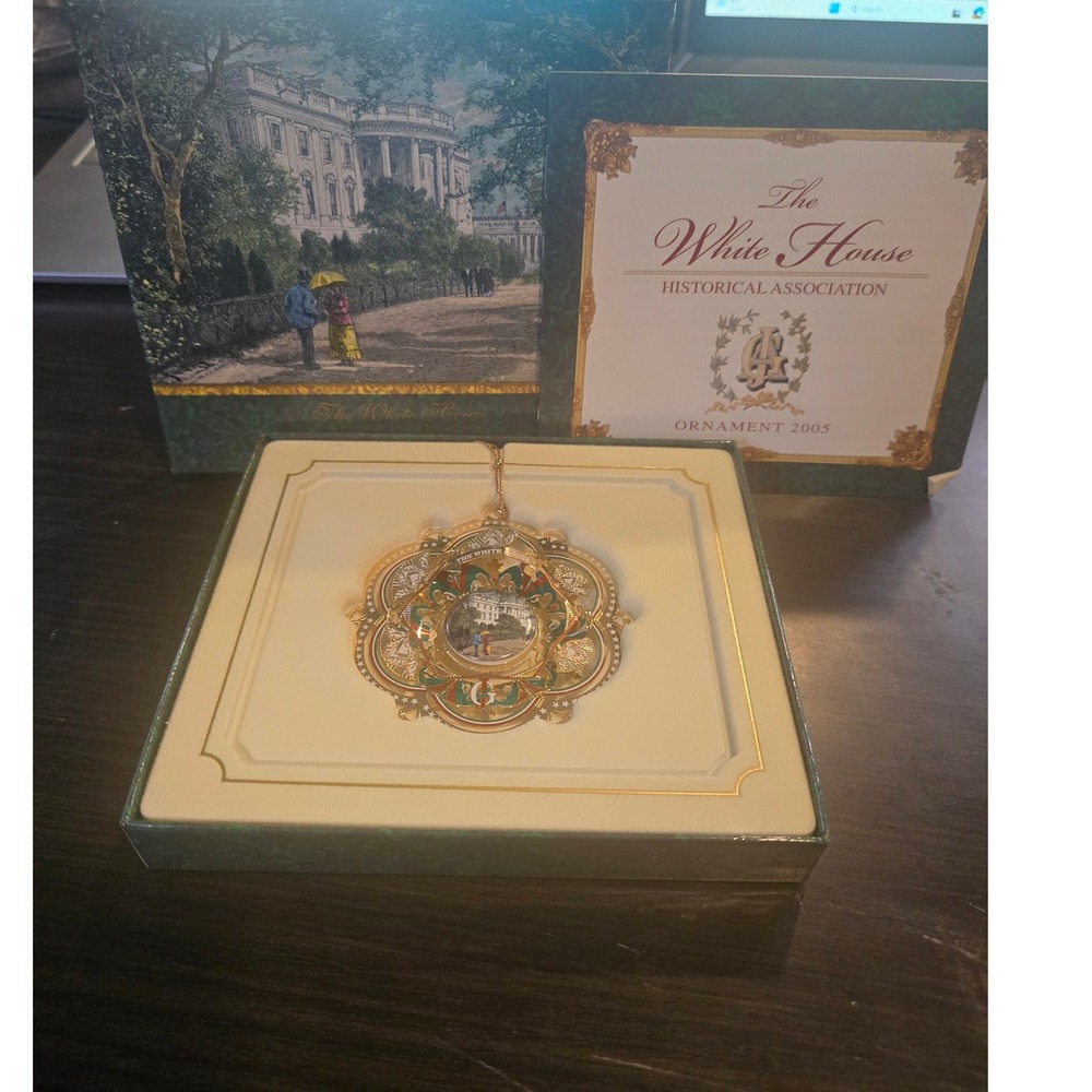 White House Historical Association 2005 Christmas Ornament James A Garfield